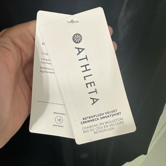 Athleta Retroplush Crewneck Velvet Sweatshirt - Picture 6 of 10